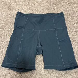 Lululemon Women's Navy Blue Bike Shorts